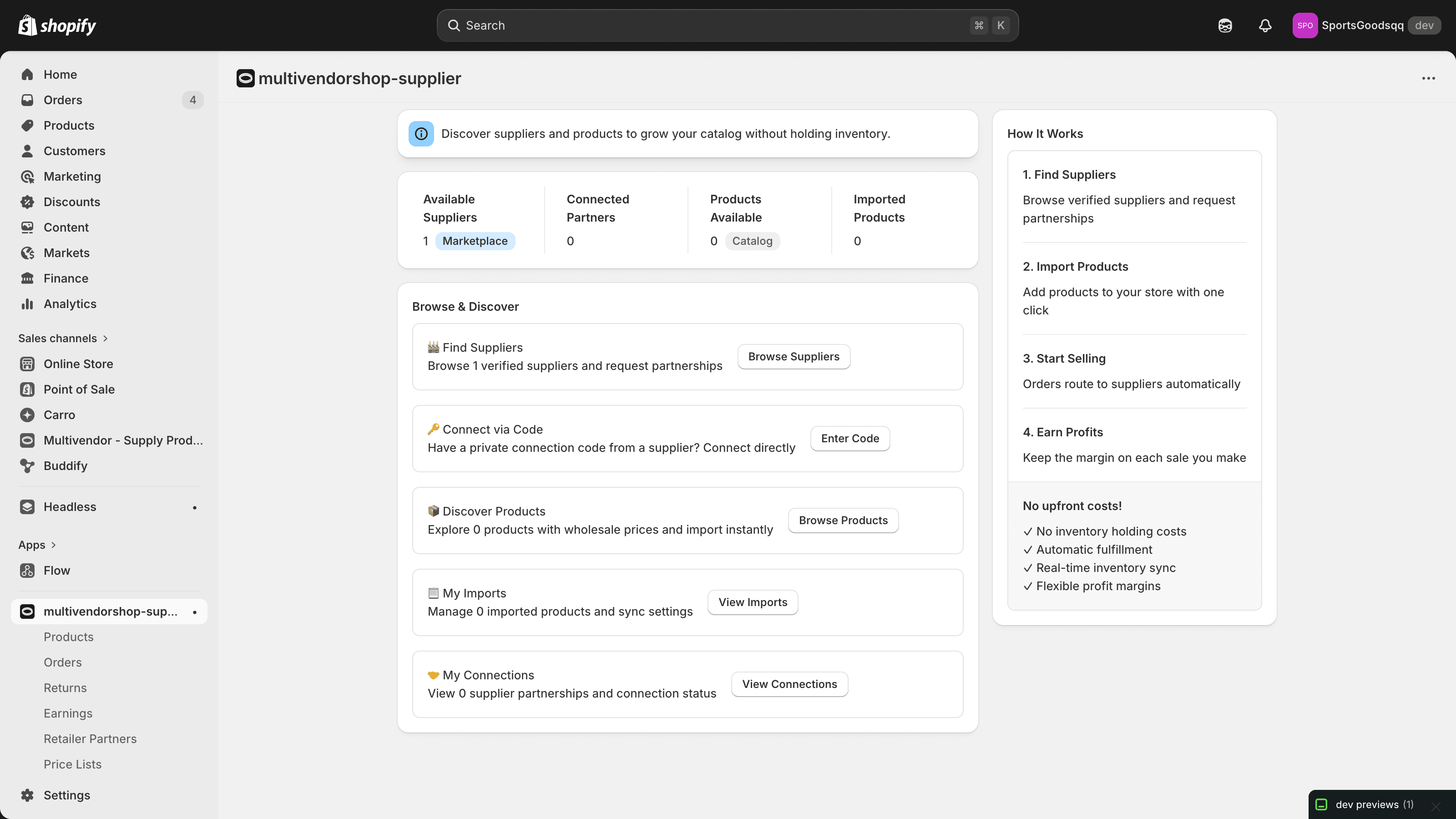 MultiVendorShop retailer marketplace
